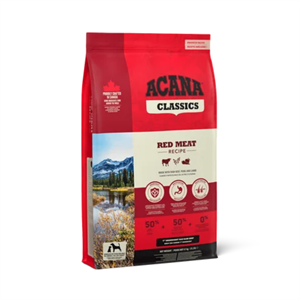 Acana CLASSICS RED MEAT Kuzulu ve Sığır Etli Düşük Tahıllı Yetişkin Köpek Maması 14,5Kg