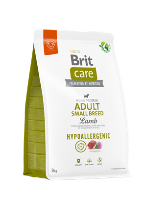 Brit Care Monoprotein Hipoalerjenik Kuzu Etli ve Pirinçli Küçük Irk Yetişkin Köpek Maması 3Kg