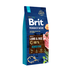 Brit Premium By Nature Sensitive Hassas Sindirim Kuzulu ve Pirinçli Yetişkin Köpek Maması 8Kg