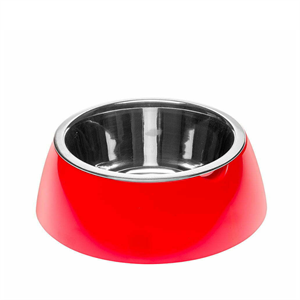 Ferplast Jolie Çelik Mama Kabı M - Kırmızı (850 Ml)