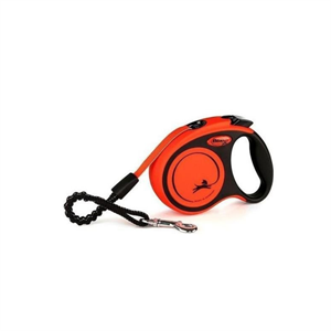 Flexi Extreme Otomatik Şeritli Köpek Gezdirme Kayışı 5Mt (M) Turuncu