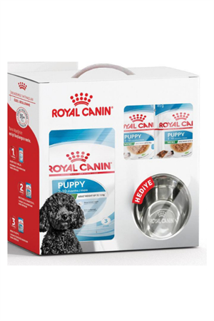 Royal Canin Mini Pupy Yavru Köpek Maması 2 Kg ve 6 Adet Yaş Mama + Mama Kabı Hediyeli