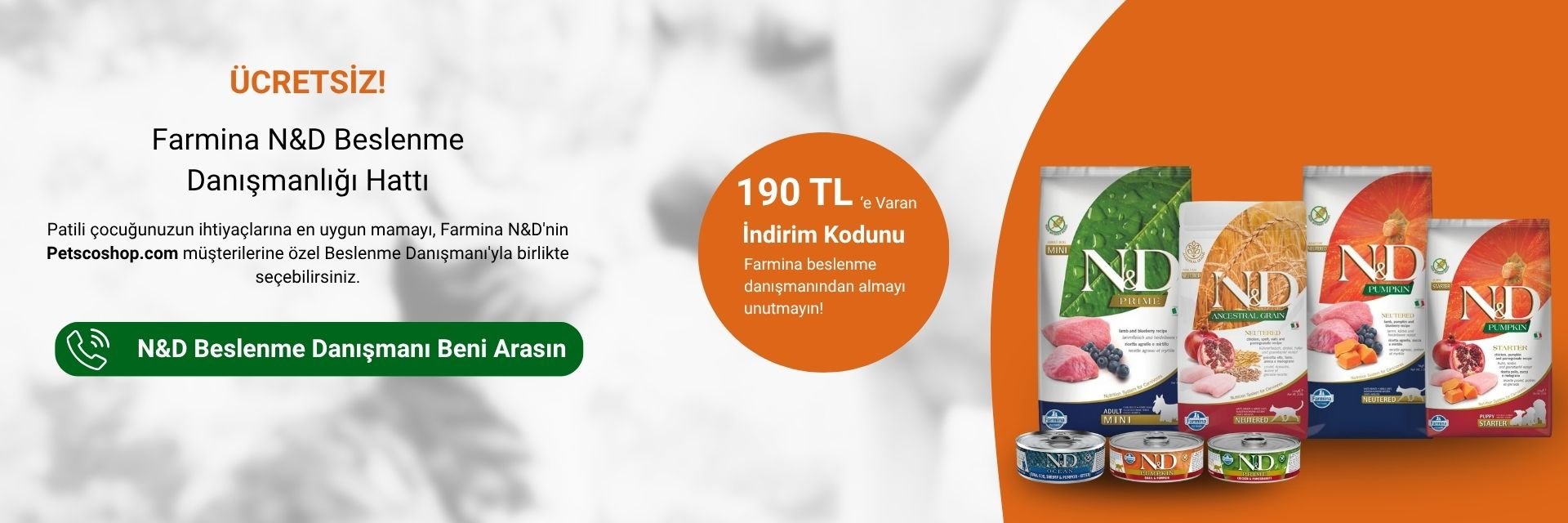 Farmina Nd Beslenme Danışmanlığı Hattı