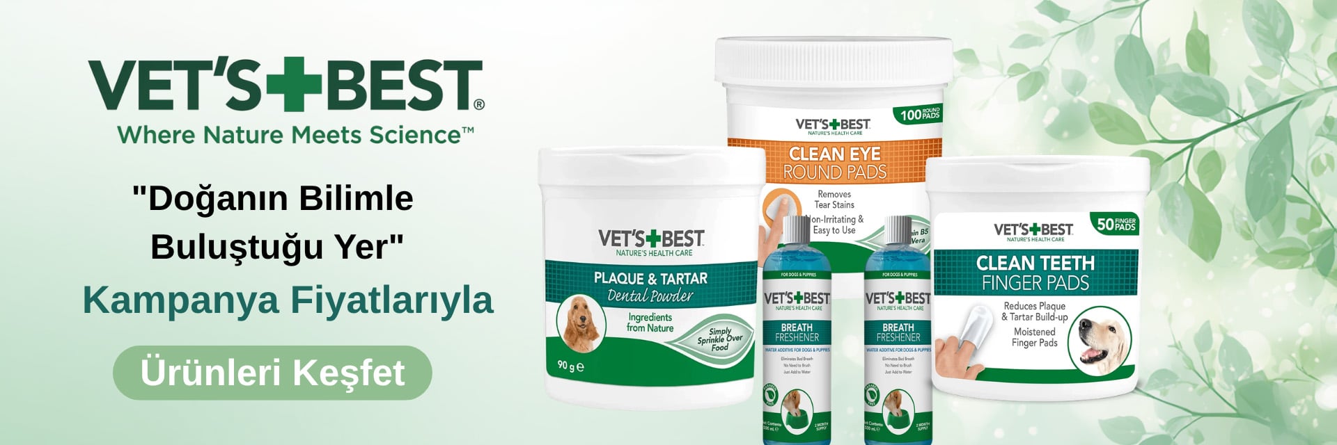 Vet's Best Kedi ve Köpek Sağlık Bakım Ürünleri