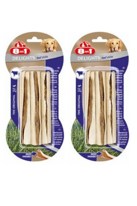 8in1 Delights Beef Sticks Biftekli Çubuk Köpek Ödül Kemiği 75Gr X 2 Adet