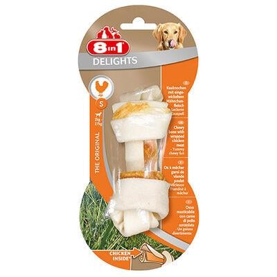 8in1 Delights Bones Tavuklu Düğümlü Köpek Ödül Kemiği Tavuklu 35Gr (S)