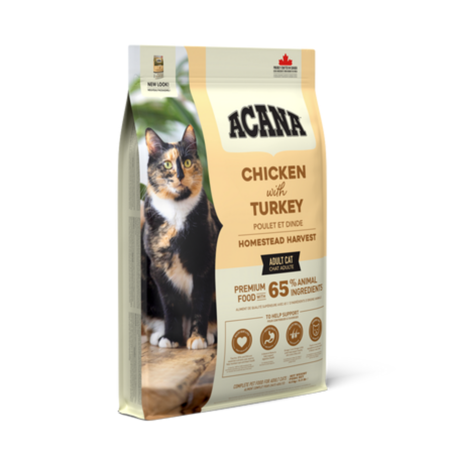 Acana HOMESTEAD HARVEST Tavuklu ve Hindili Yetişkin Kedi Maması 4,5Kg