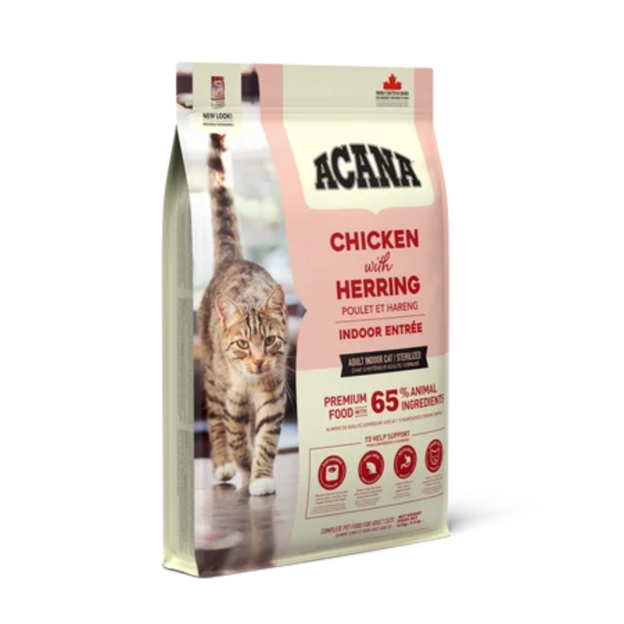 Acana INDOOR ENTRÉE Sterilized Tavuklu ve Ringa Balıklı Kısırlaştırılmış Yetişkin Kedi Maması 1,8Kg