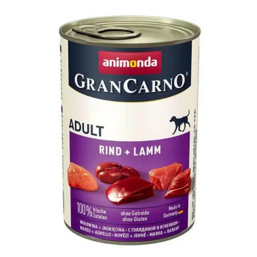 Animonda GranCarno Sığırlı ve Kuzulu Yetişkin Köpek Konservesi 400Gr