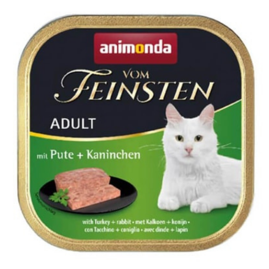 Animonda Vom Feinsten Hindili ve Tavşanlı Yetişkin Kedi Konservesi 100Gr