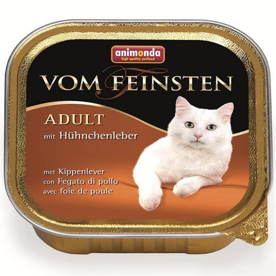 Animonda Vom Feinsten Tavuklu ve Ciğerli Yetişkin Kedi Konservesi 100Gr