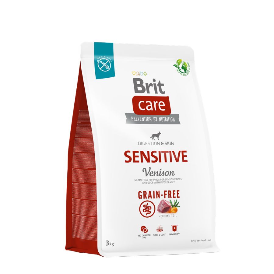 Brit Care Sensitive Digestion & Skin Geyikli Tahılsız Yetişkin Köpek Maması 3Kg