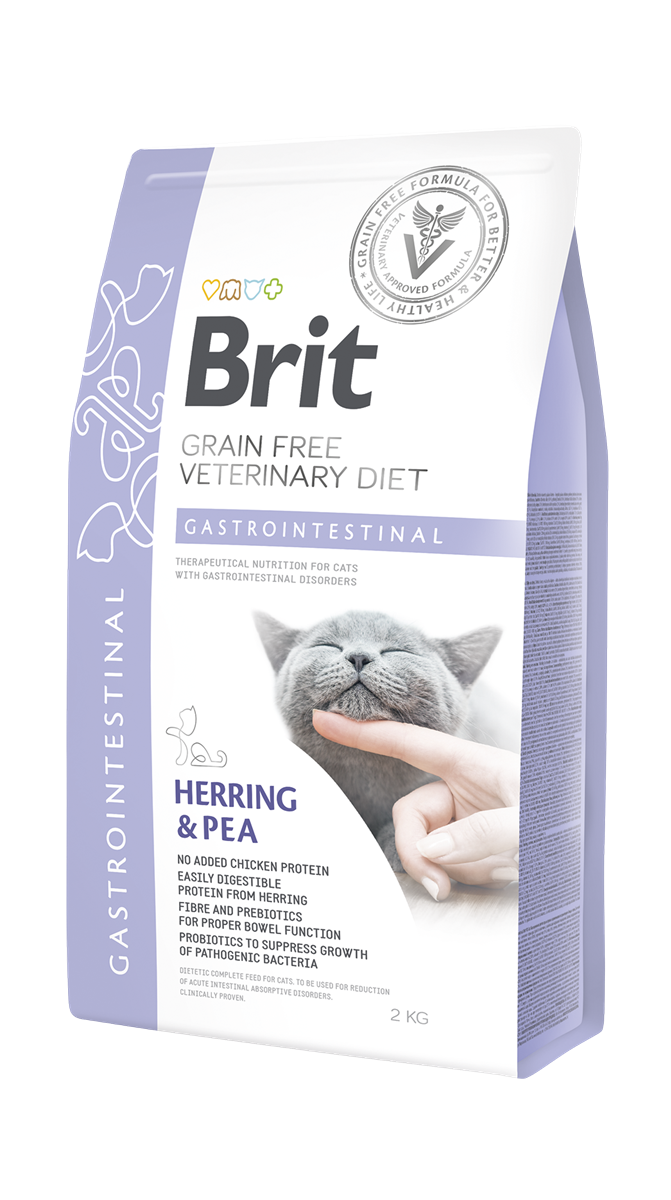 Brit Veterinary Diet Gastrointestinal Sindirim Sistemi Destekleyici Tahılsız Yetişkin Kedi Maması 2Kg