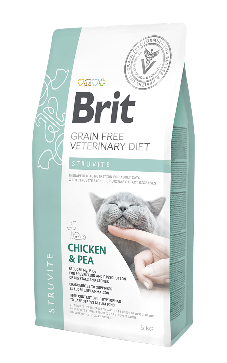 Brit Veterinary Diet Sutrivit İdrar Yolu Sağlığı Destekleyici Tahılsız Yetişkin Kedi Maması 5Kg