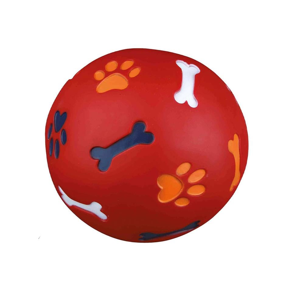 Dougez Extra Strong Köpek Aktivite Oyuncağı Ödül Topu Kırmızı 12,5 cm