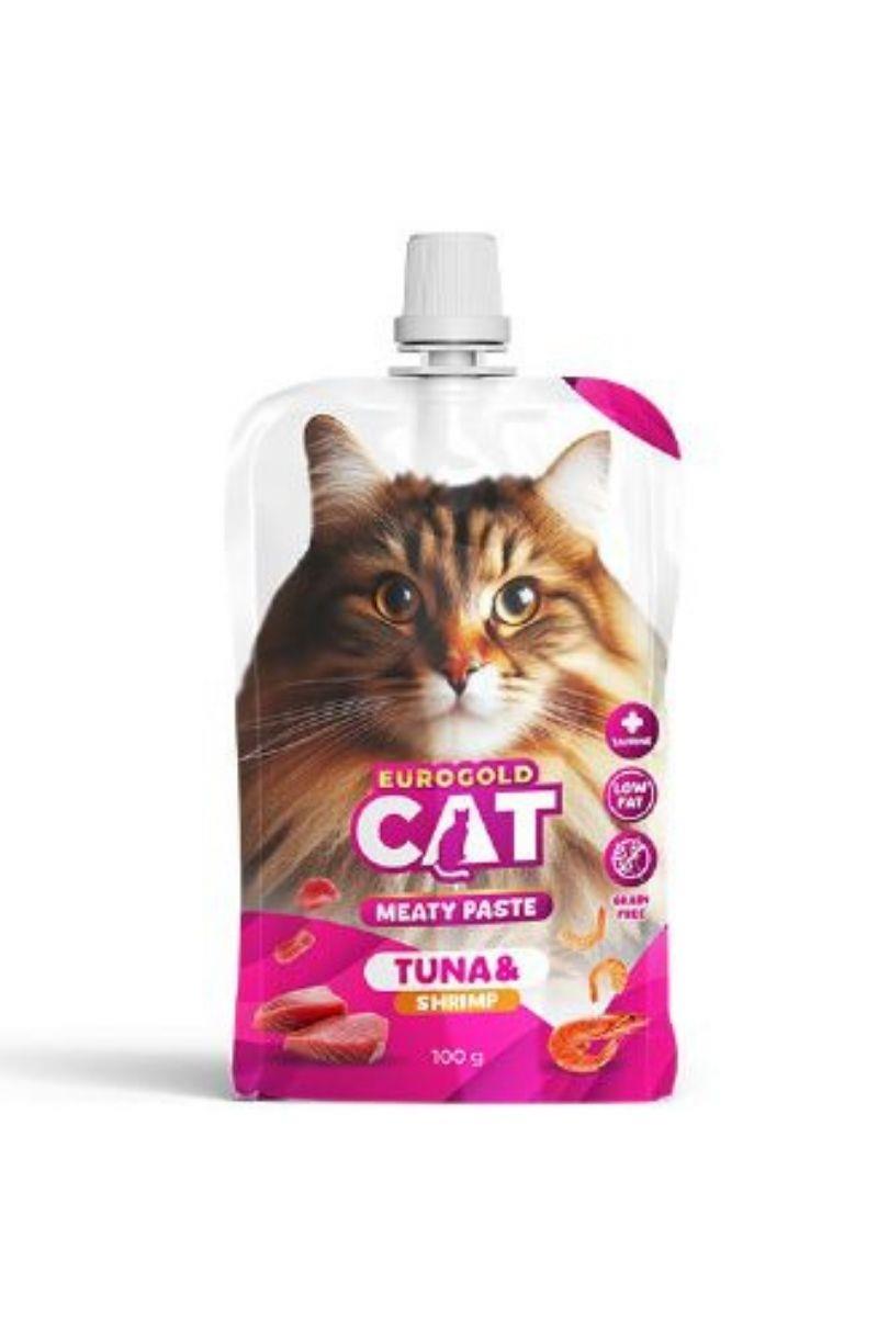 EuroGold Cat Meaty Paste Ton Balığı - Karides Kedi Ödül Maması 100 Gr