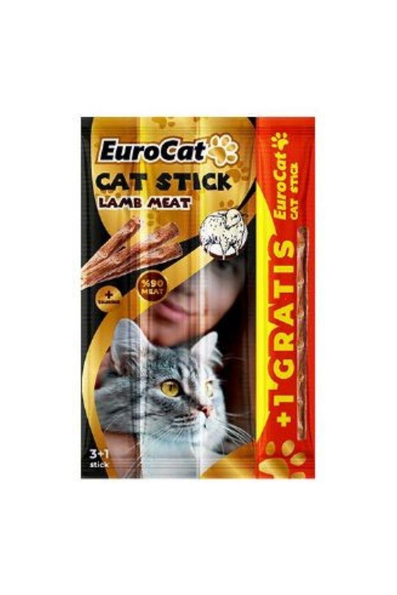 EuroGold Cat Stick Kuzu Etli Kedi Ödül Mamas 4x5 gr