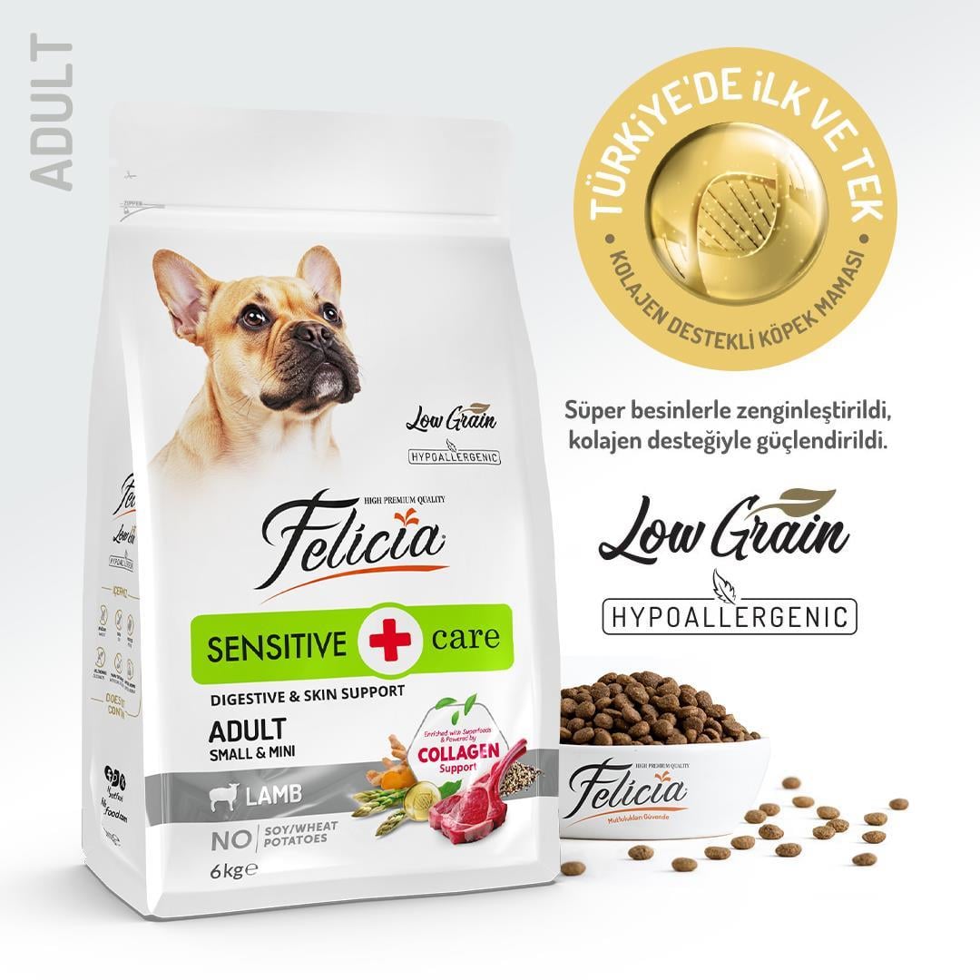 Felicia® Sensitive Care Kuzu Etli Küçük Irk Yetişkin Köpek Maması 6 Kg