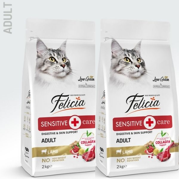 Felicia Sensitive Care Kuzulu Yetişkin Kedi Maması 2Kg X 2 Adet