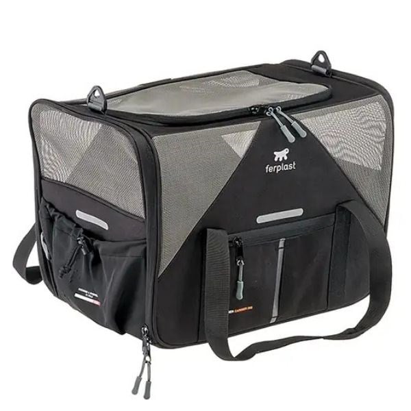 Ferplast VOYAGER 350 Kumaş Taşıma Çantası - Siyah (Max.15Kg) 45cm