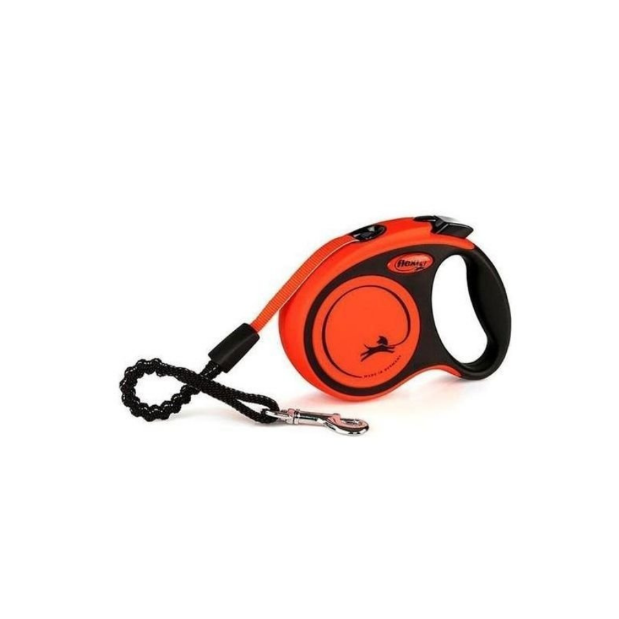 Flexi Extreme Otomatik Şeritli Köpek Gezdirme Kayışı 5Mt (M) Turuncu