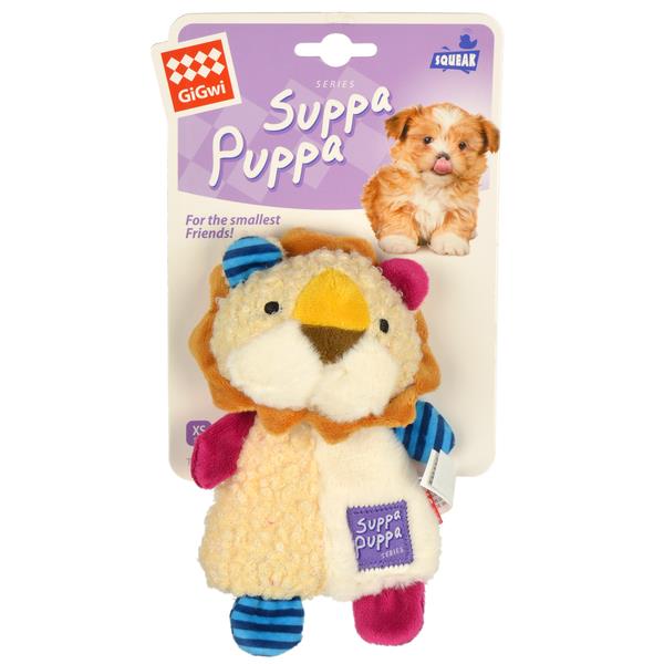GiGwi Suppa Puppa Sesli Aslan Peluş Köpek Oyuncağı 16cm