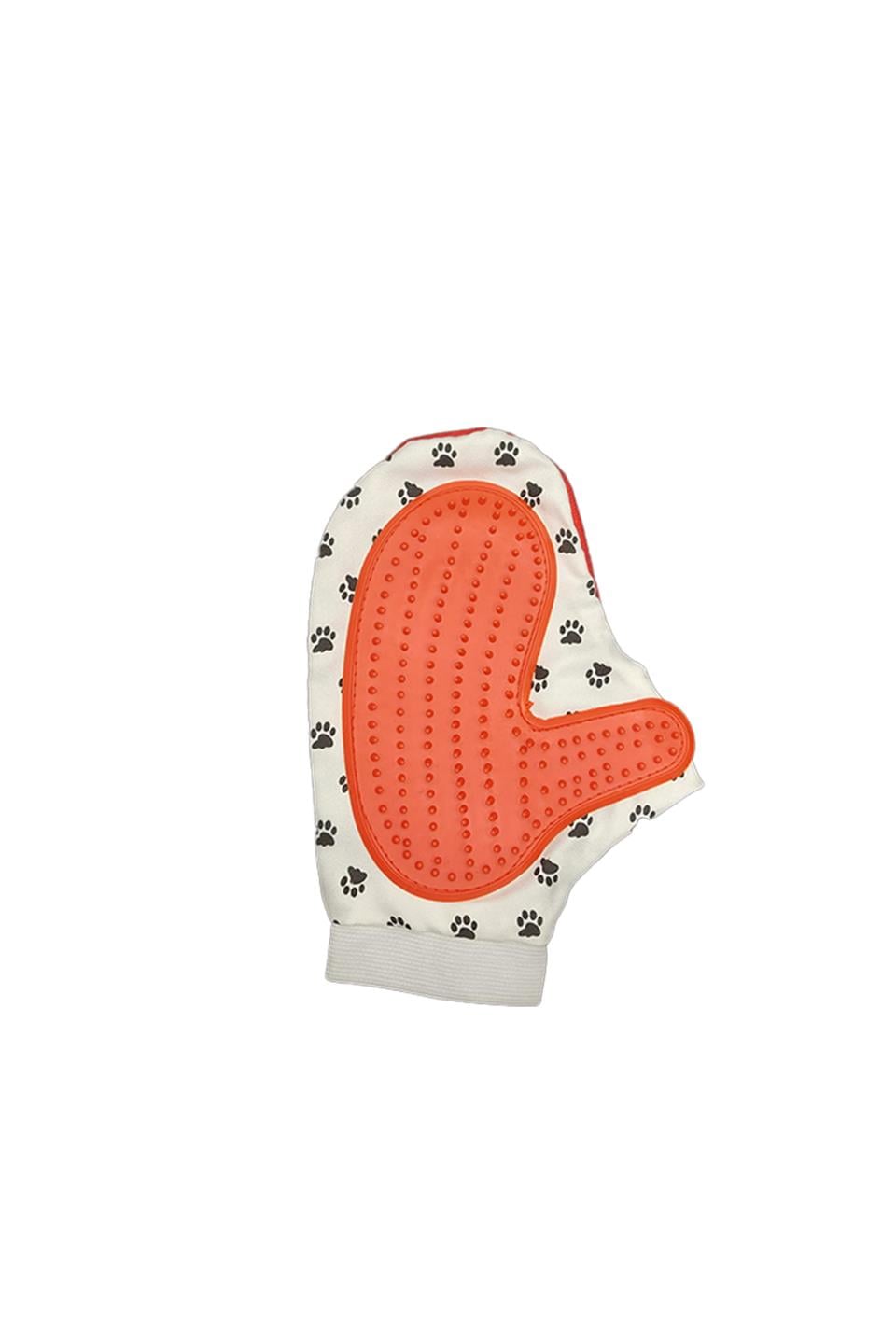 Kedi ve Köpek Banyo Yıkama Eldiveni Kırmızı