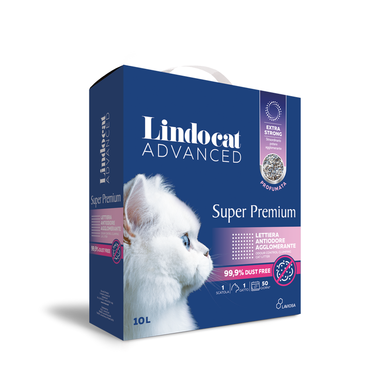 Lindocat Super Premium Extra Güçlü Topaklanan Pudra Kokulu Kedi Kumu 10L