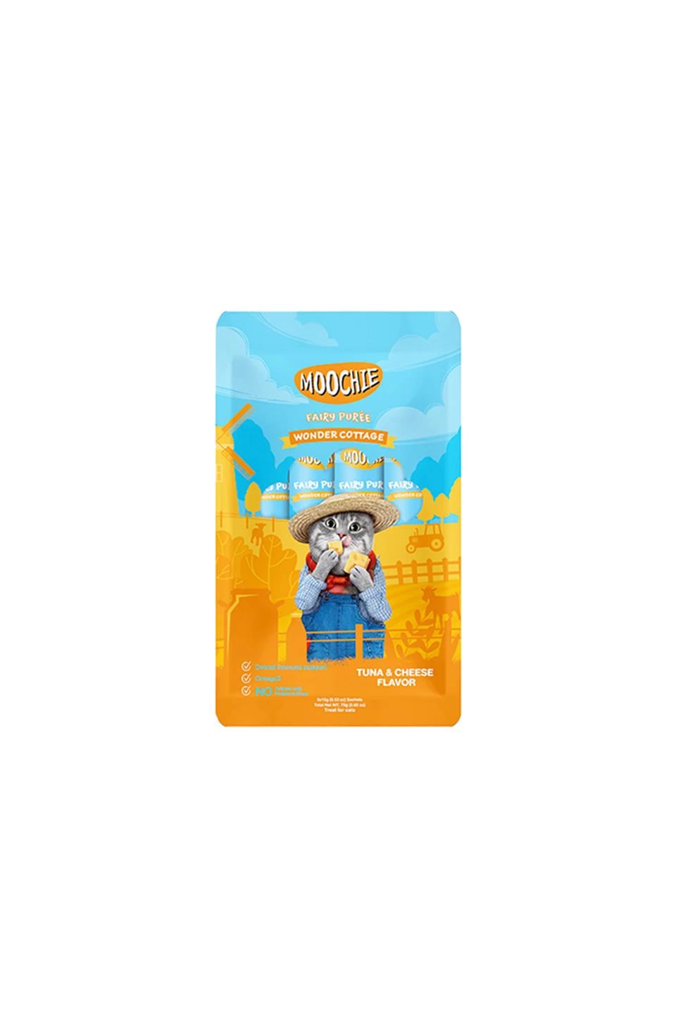 Moochie Tuna & Cheese Sıvı Kedi Ödül Maması 5x15Gr