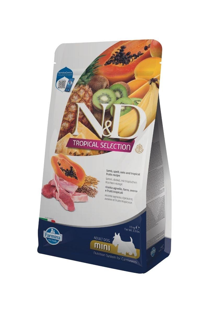 N&D Tropikal Selection Kuzulu Küçük Irk Yetişkin Köpek Maması 1,5 Kg