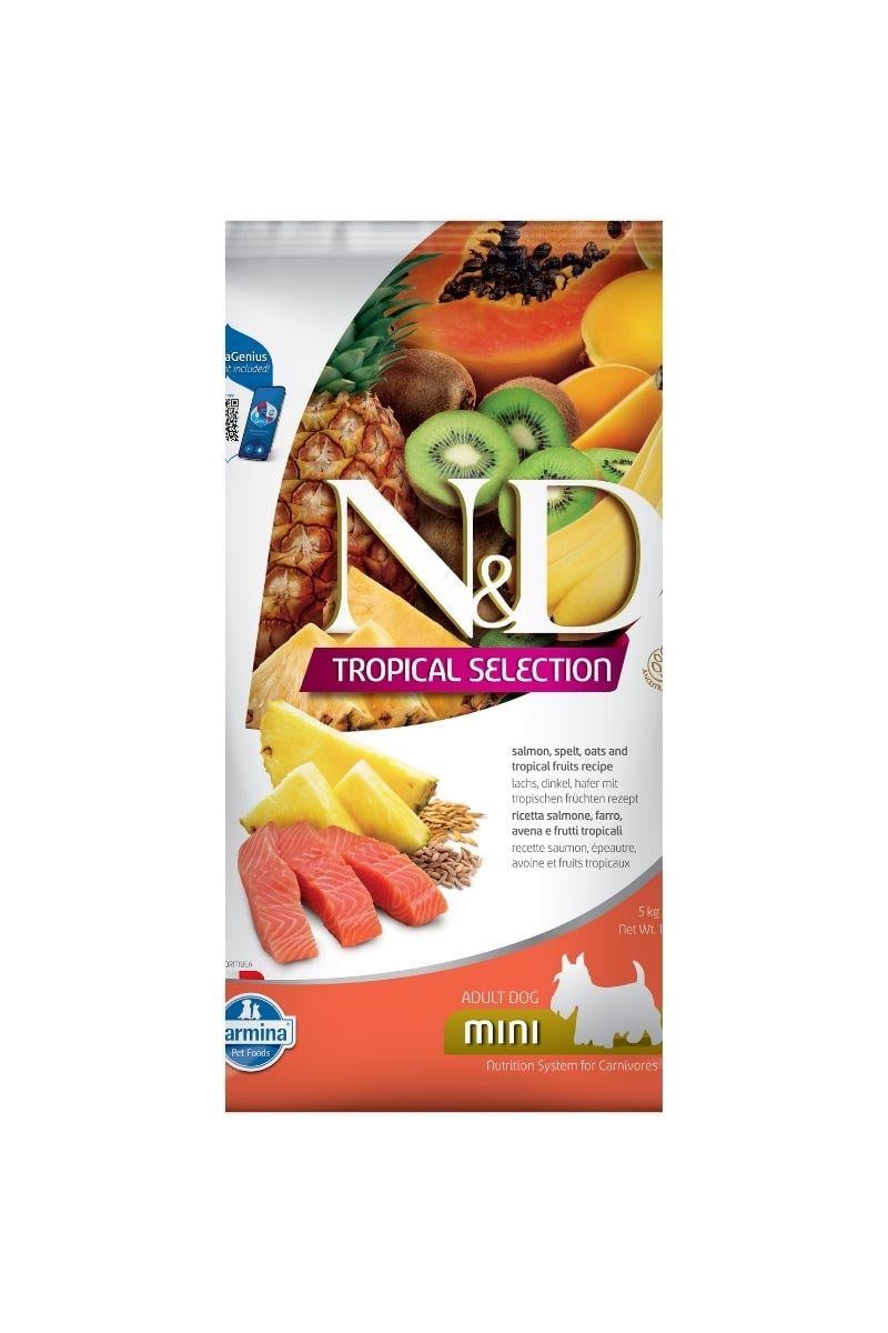 N&D Tropikal Selection Somonlu Küçük Irk Yetişkin Köpek Maması 5 Kg