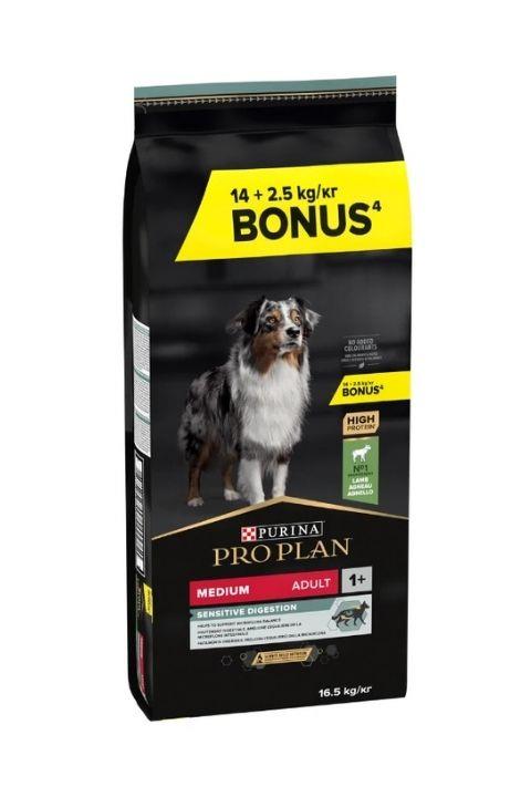 Pro Plan Medium Adult Sensitive Digestion Kuzulu Orta Irk Yetişkin Köpek Maması 16,5Kg