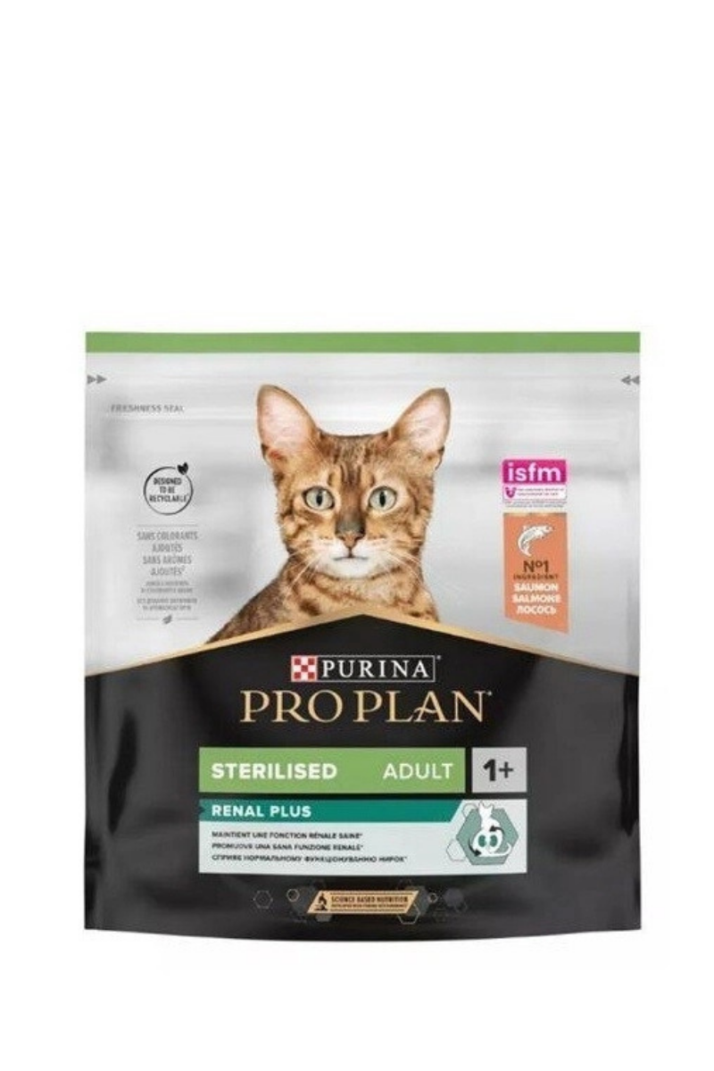 Pro Plan Renal Plus Sterilised Somonlu Kısırlaştırılmış Yetişkin Kedi Maması 400Gr