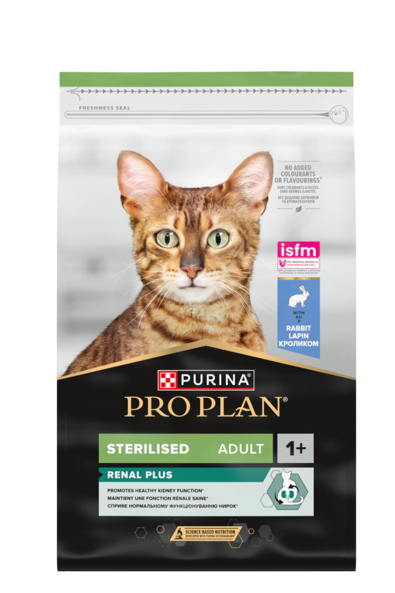 Pro Plan Renal Plus Sterilised Tavşanlı Kısırlaştırılmış Yetişkin Kedi Maması 10Kg