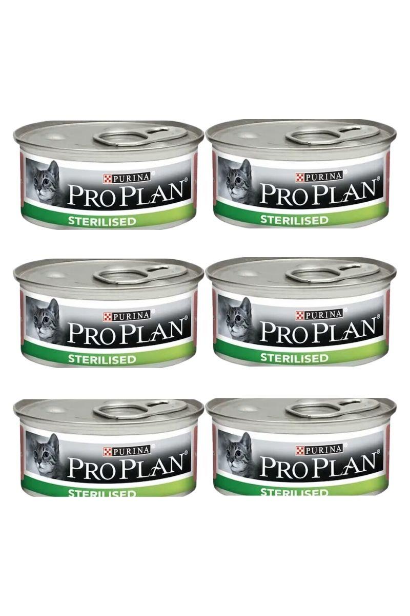 Pro Plan Somonlu ve Ton Balıklı Kısırlaştırılmış Kedi Konservesi 85gr x 6 Adet