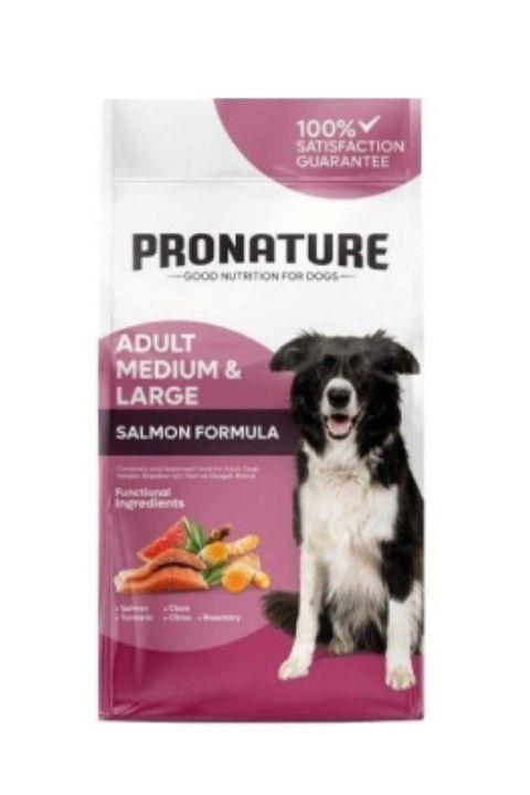 Pronature Derma Shine Somonlu Orta ve Büyük Irk Yetişkin Köpek Maması 12Kg