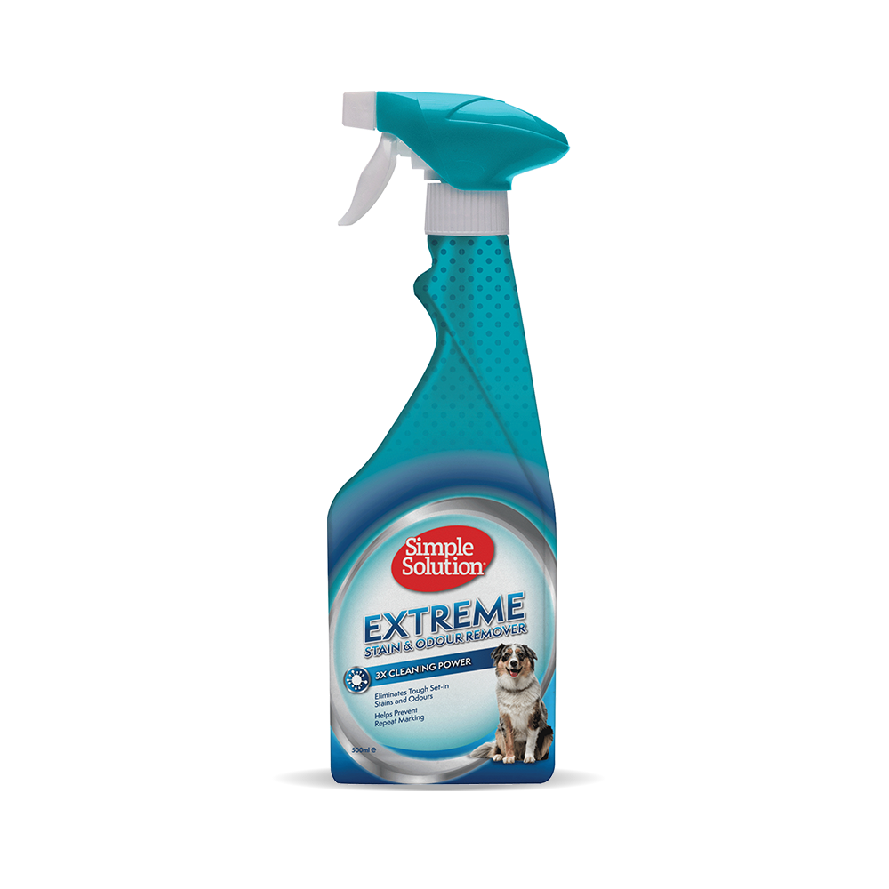 Simple Solution Köpekler için Extreme 3 Kat Etkili Leke ve Koku Giderici Sprey 500 ml