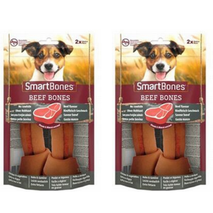 Smart Bones Sığır Etli Orta Irklar İçin Düğümlü Köpek Ödül Kemiği (2li) 158Gr X 2 Adet