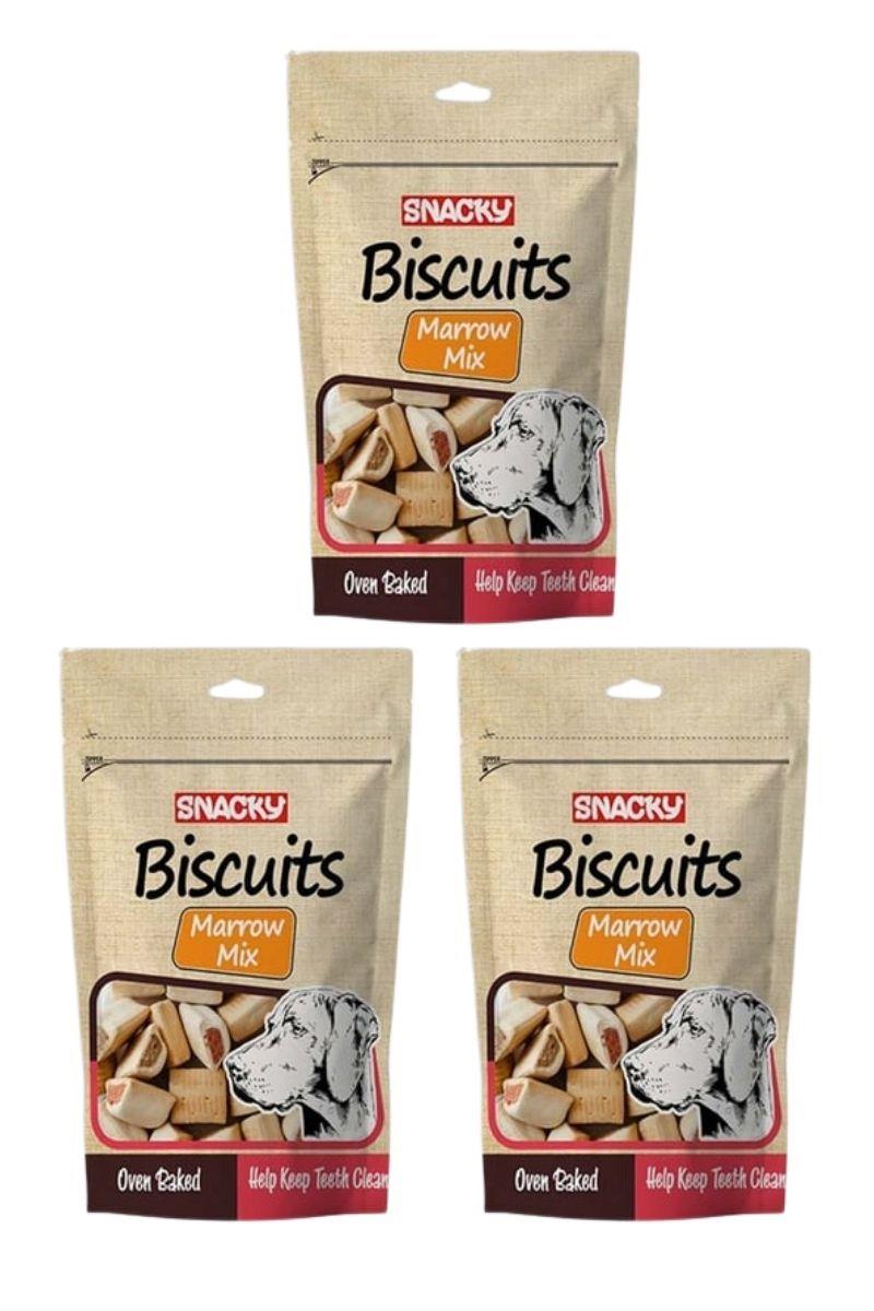 Snacky Marrow Bone Köpek Ödül Bisküvisi 200 Gr x 3 Adet