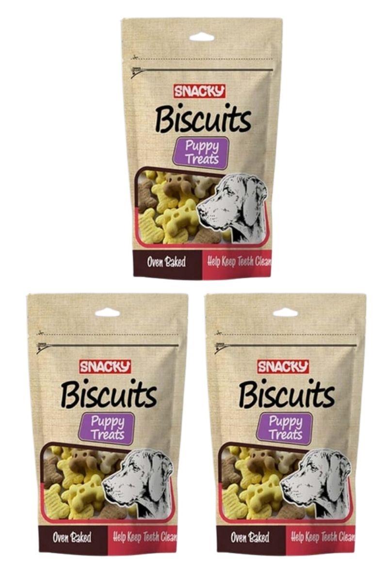 Snacky Pupy Treats Yavru Köpek Ödül Bisküvisi 200 Gr x 3