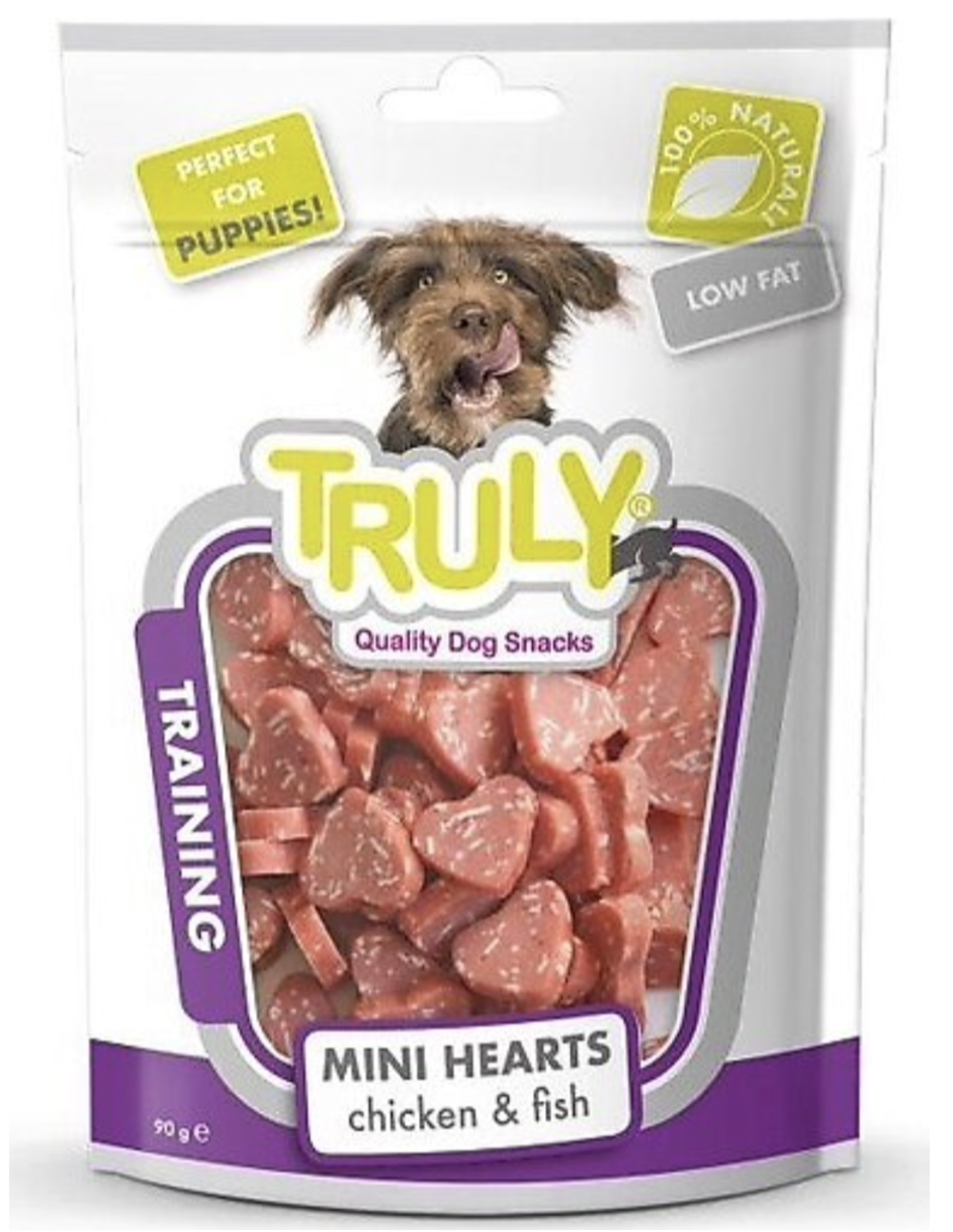 Truly Training Pupy Mini Hearts Tavuklu ve Balıklı Yumuşak Yavru Köpek Ödül Maması 90 Gr