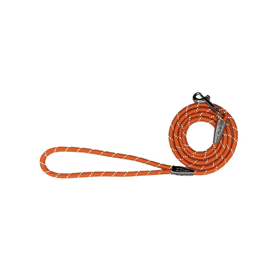 Zichen Çelik Detaylı Köpek Gezdirme Kayışı Turuncu 