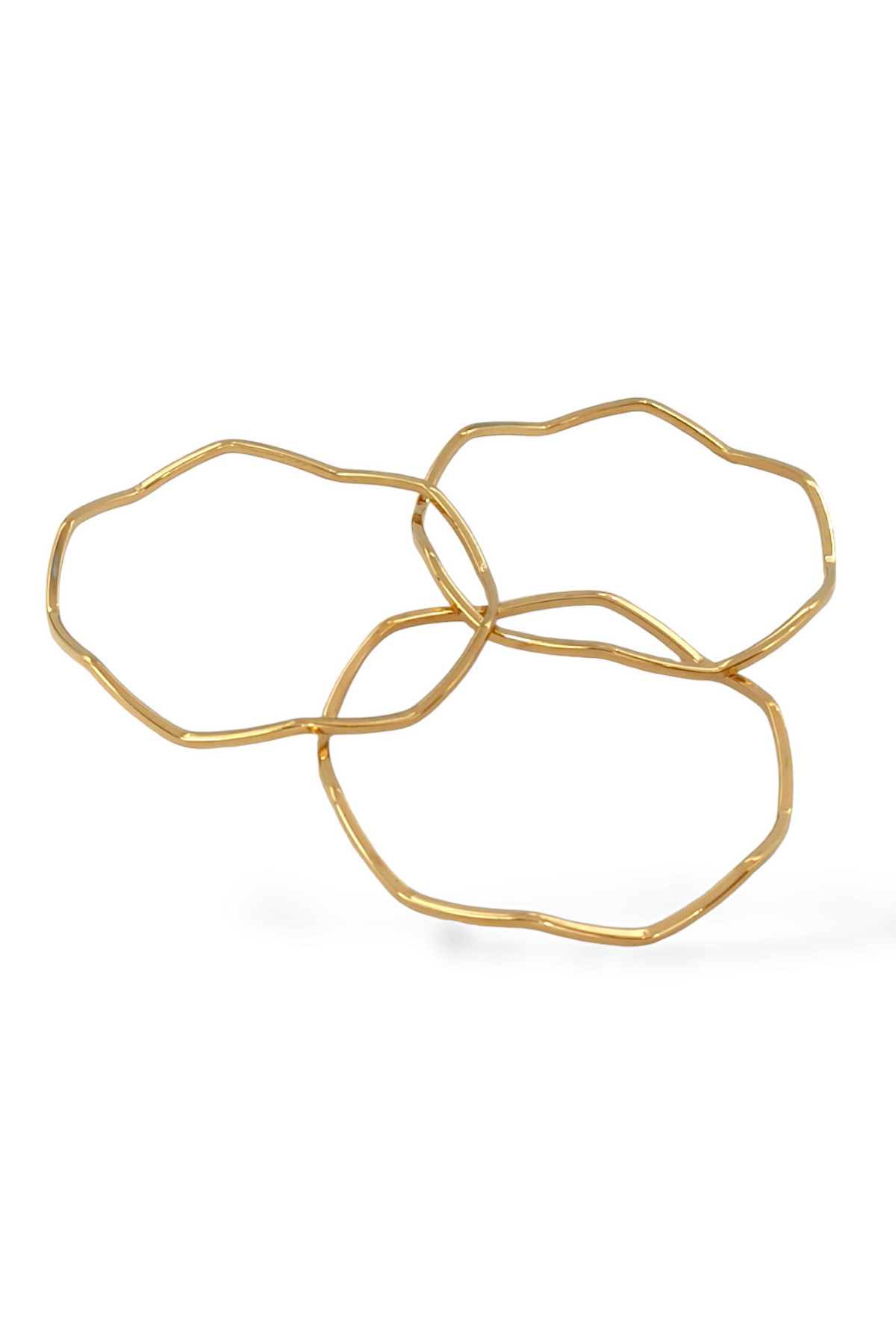 Çelik Renk Atmaz 3lü Zigzag Ajda Bileklik (6.90 cm) 