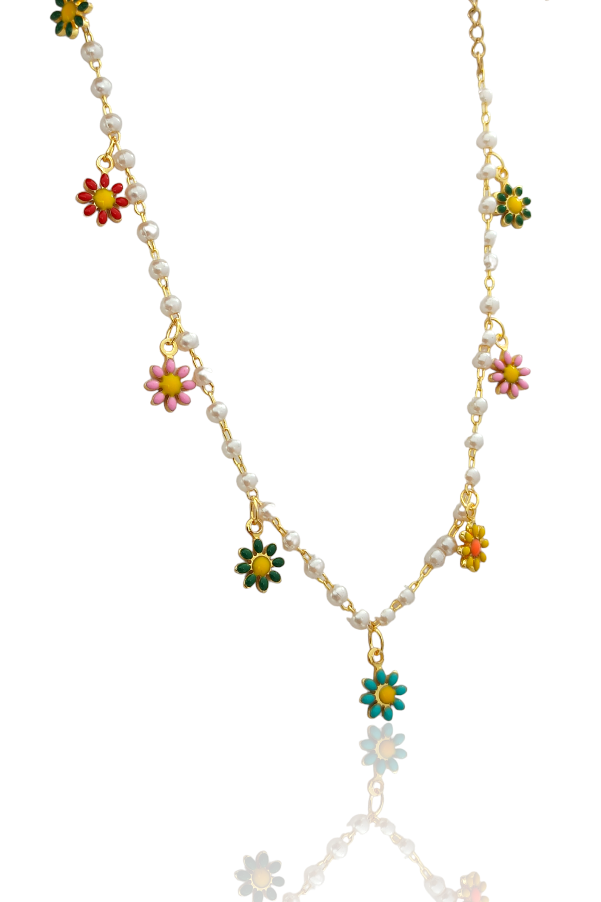 Çelik Renkli Çiçekli Halhal 