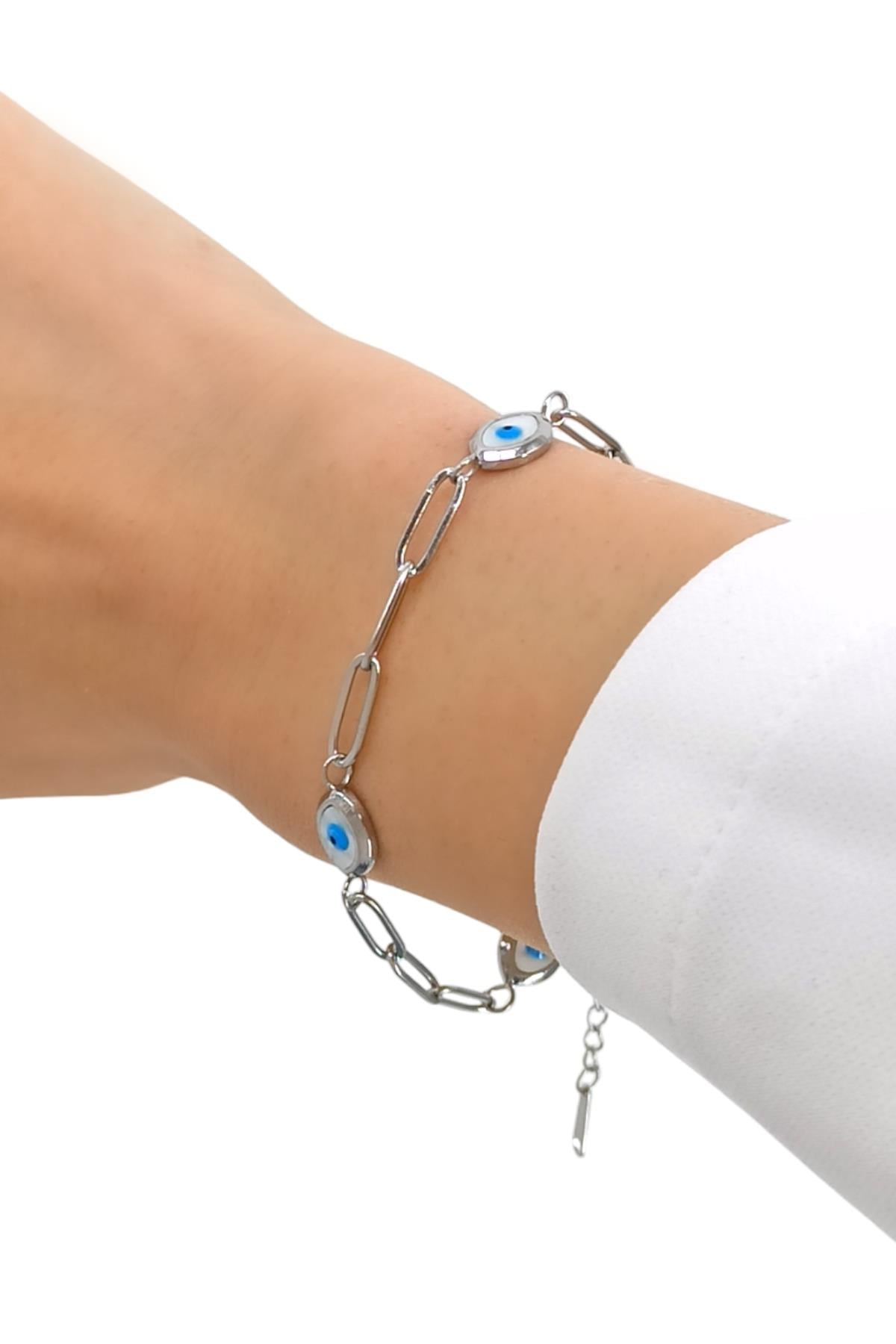 Çelik Sedefli Göz Bileklik