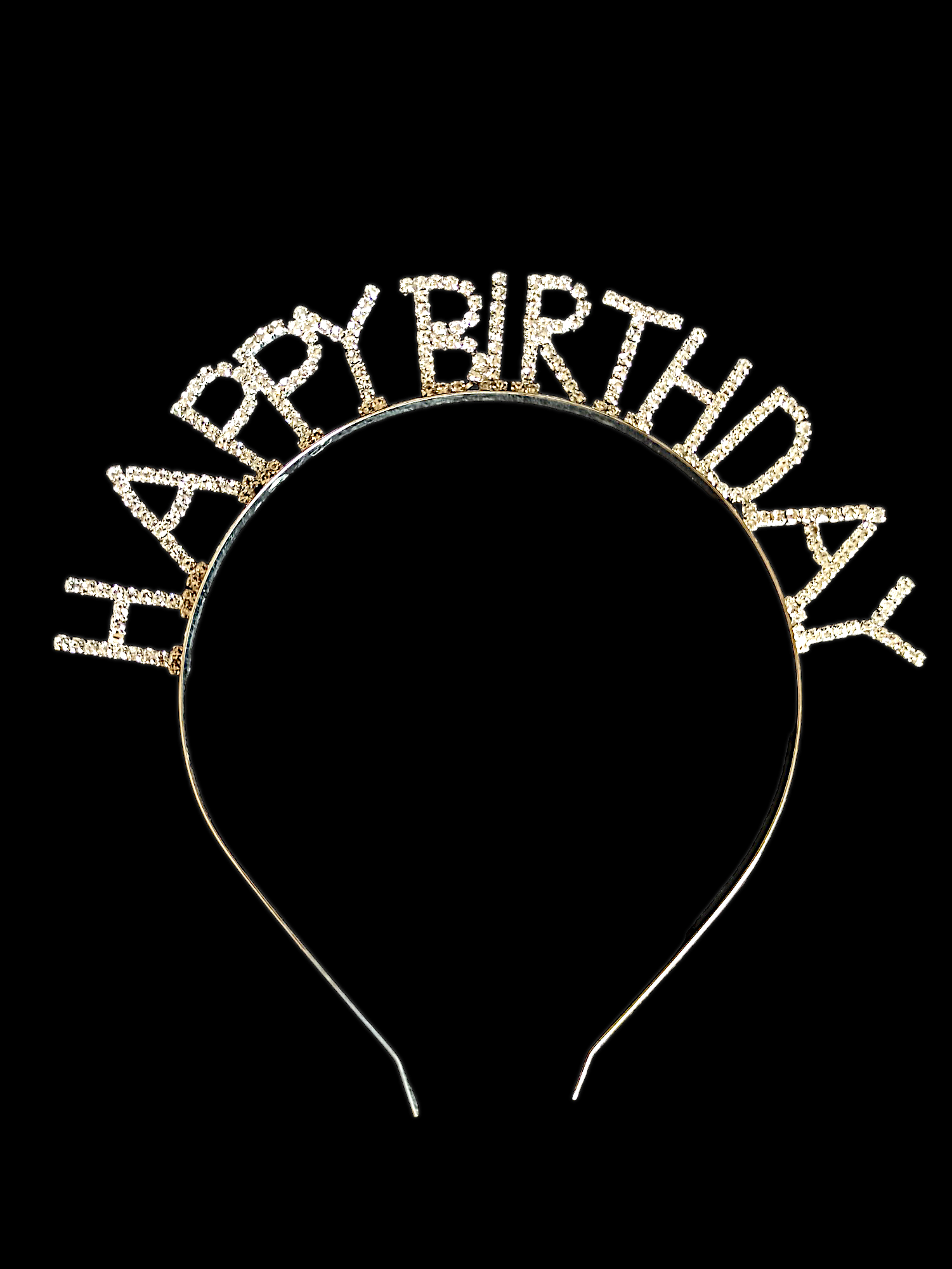 Premium Happy Birthday Taç Taşlı Model