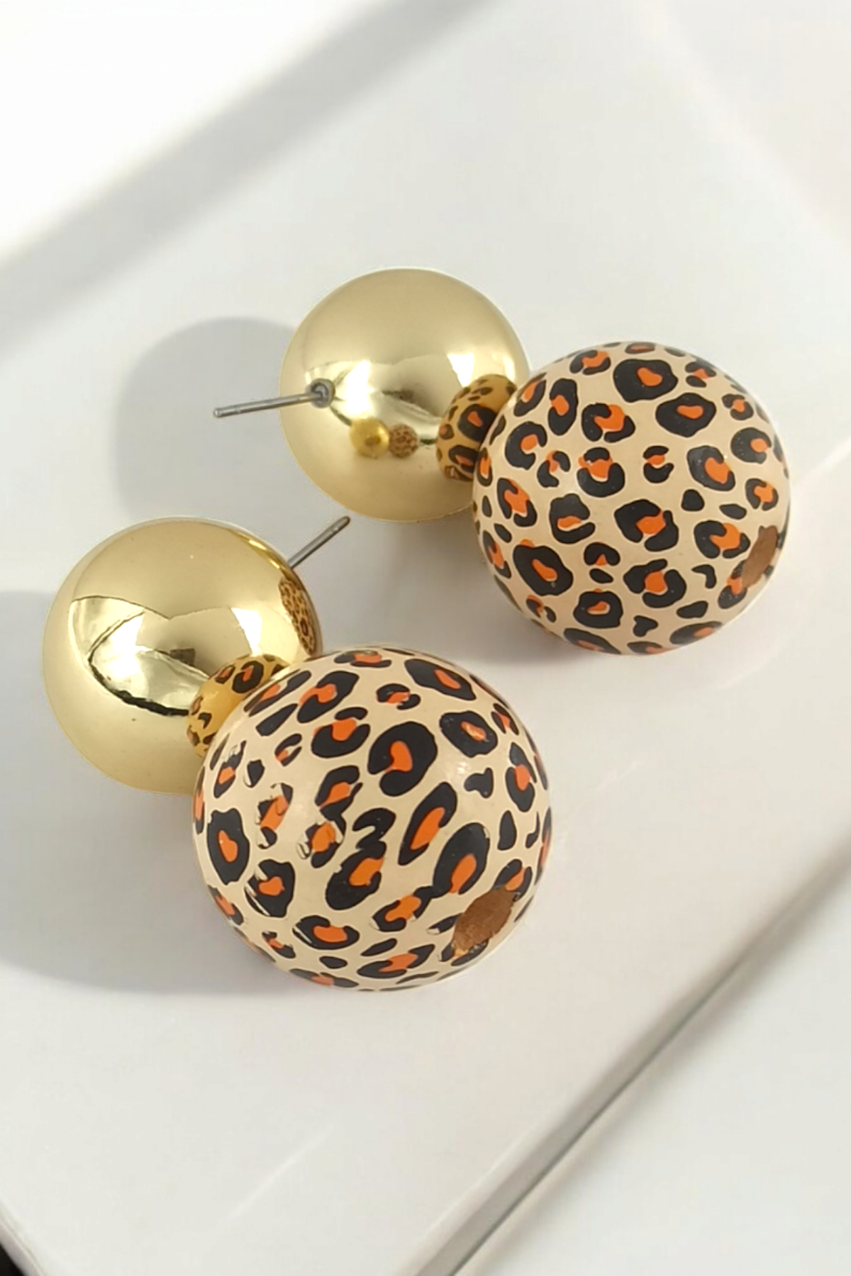 Premium Leopar Desenli Plaka Kpe