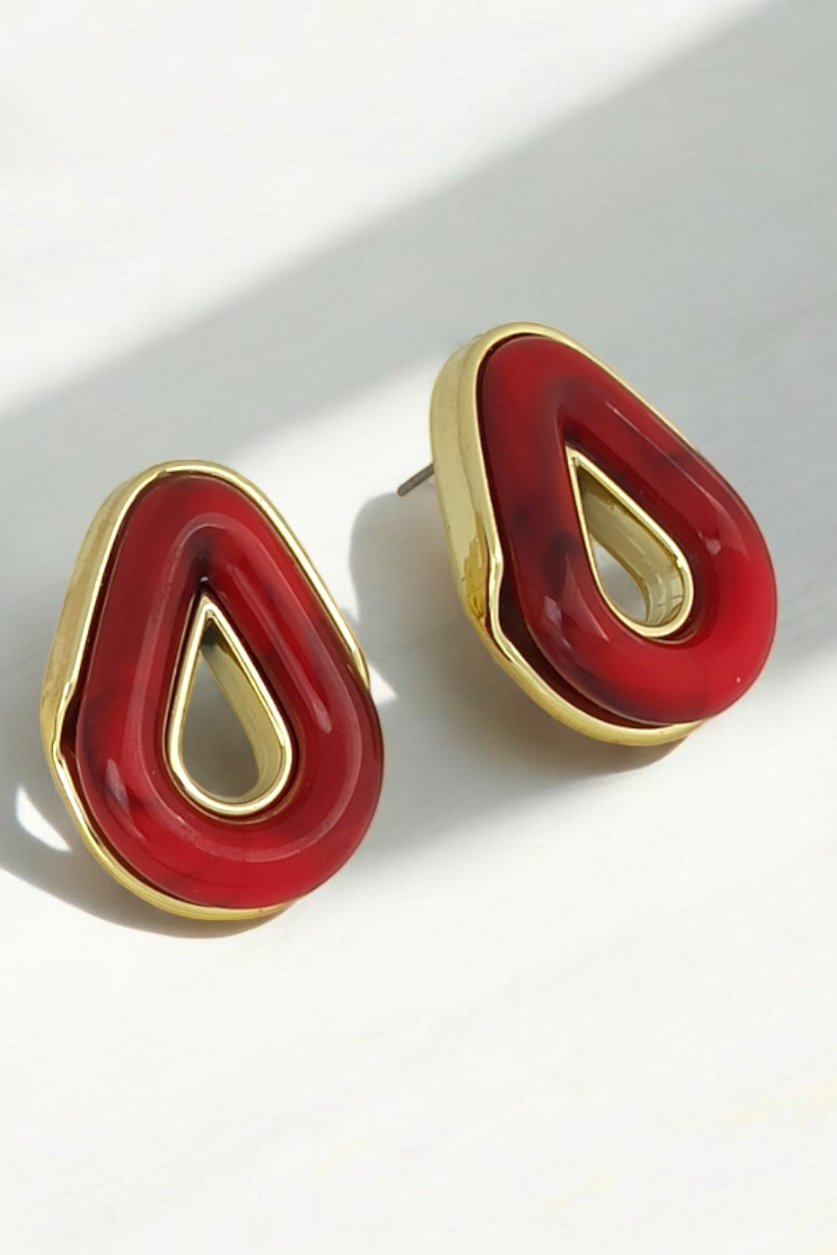 Premium Mineli Damla Küpe