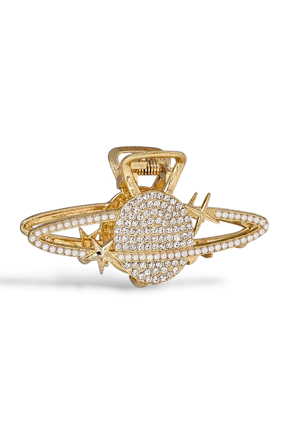 Premium Taşlı Satürn mandal Toka