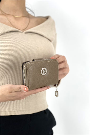 2+2 Gofraj Baskılı Çıtçıtlı Küçük Bayan Cüzdan TrCüzdan13970